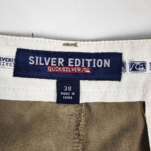 Quiksilver Pants Mens 38 Silver Edition Tan Pleated Dress (38x34) - Picture 4 of 9